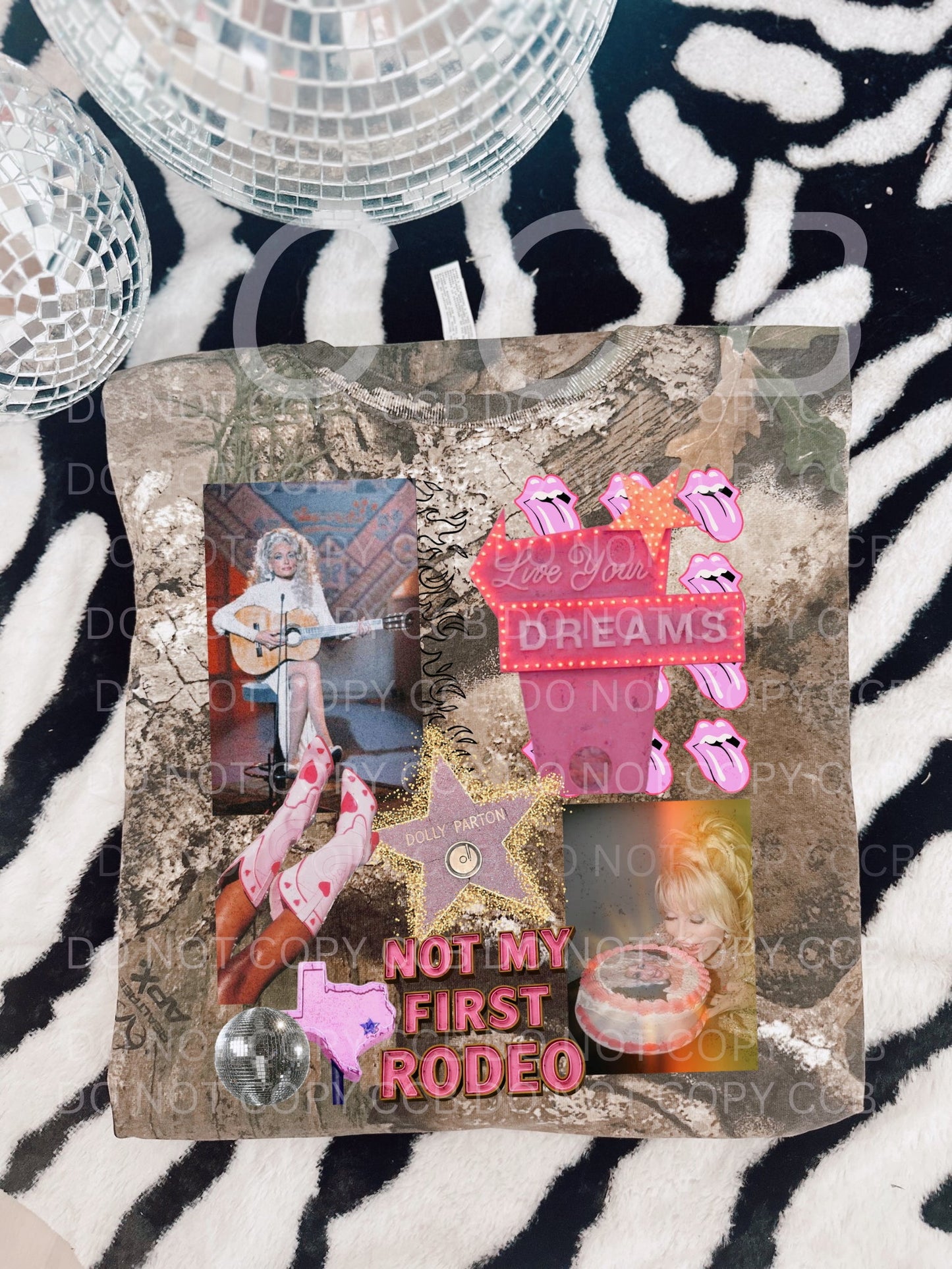 Dolly Collage ~ Camo Tee