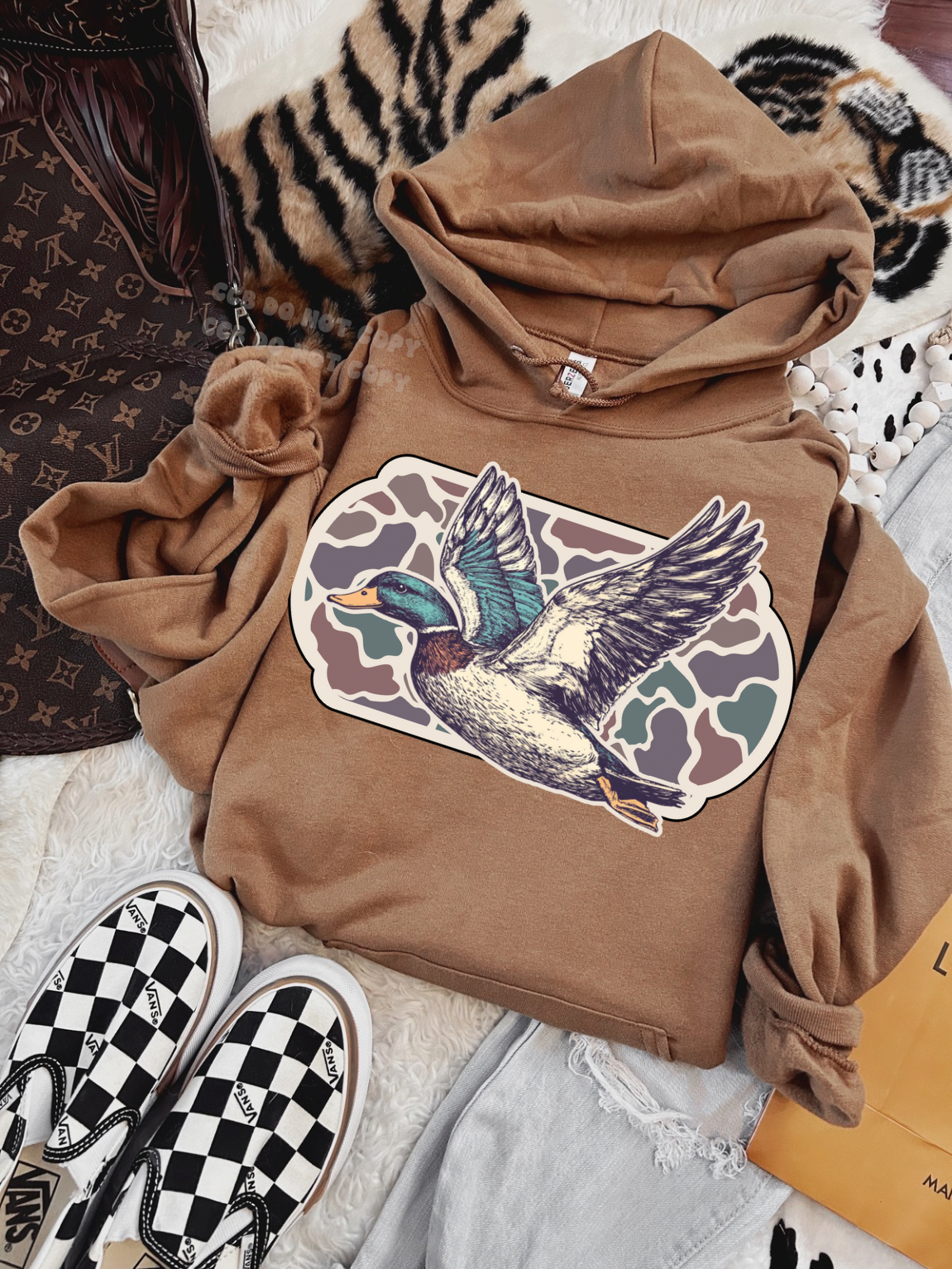 Retro Mallard Duck - Hoodie