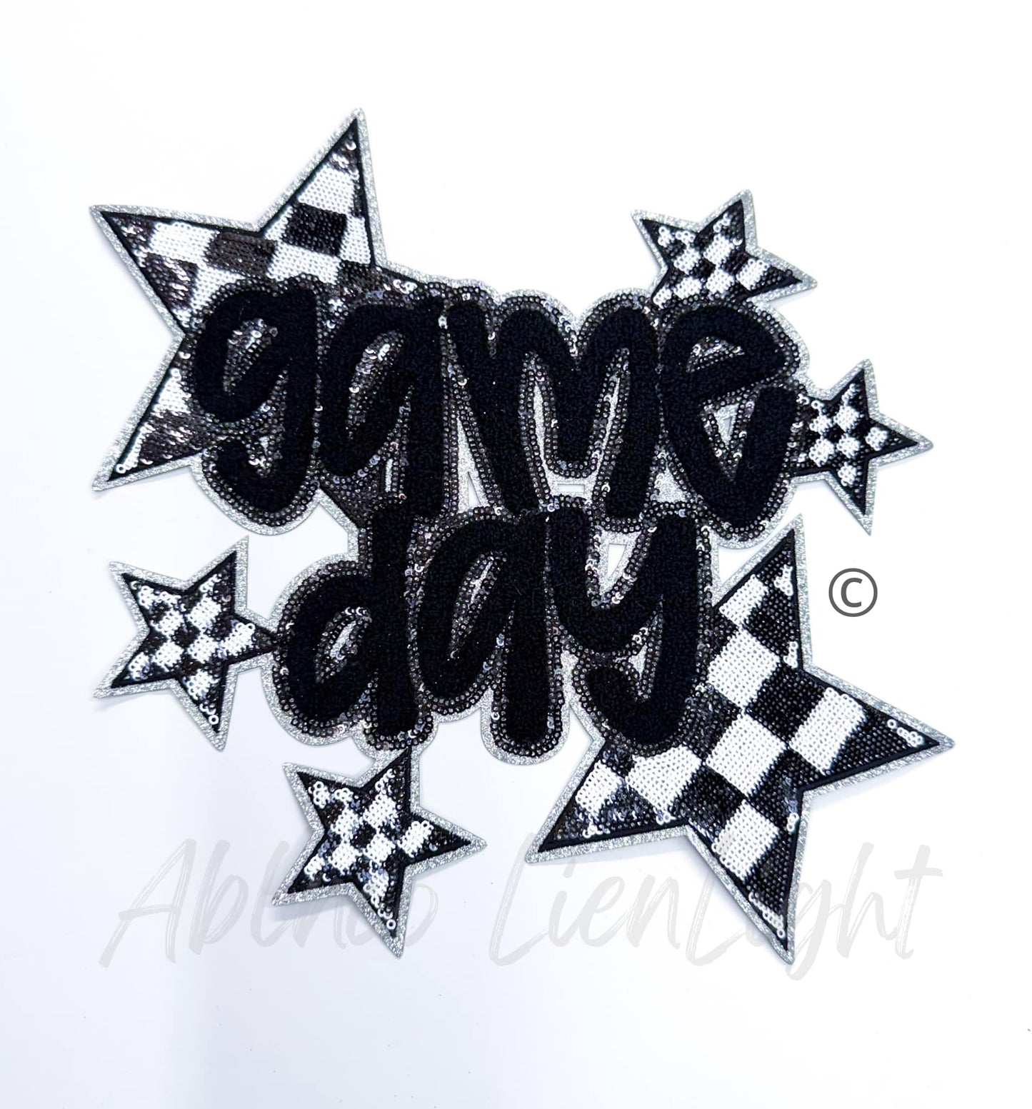 Game Day Checkered Colored Patch Crews