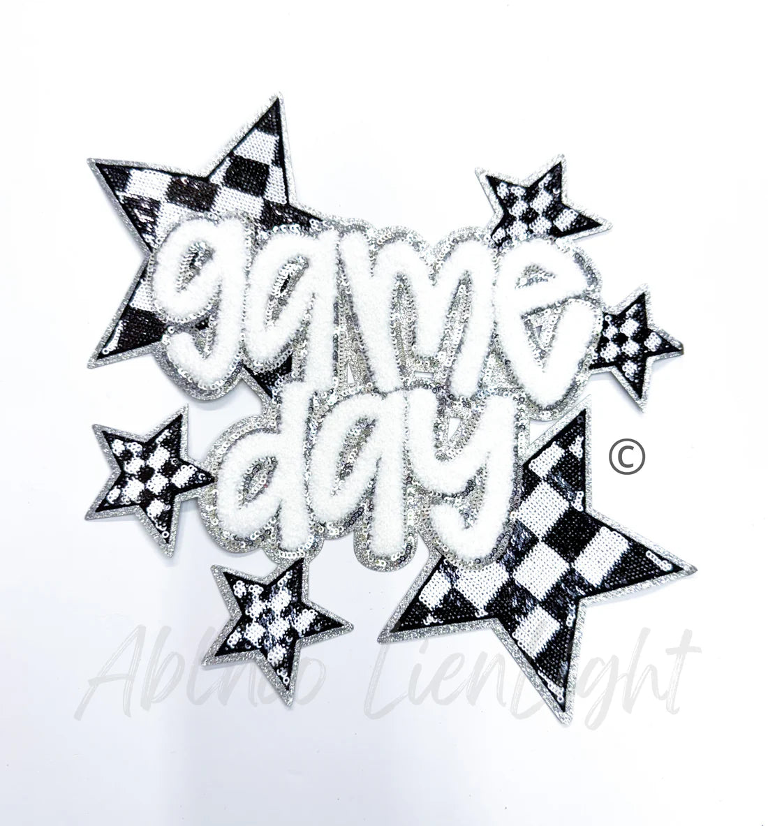 Game Day Checkered Colored Patch Crews