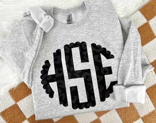 BLACK CHEETAH MONOGRAM